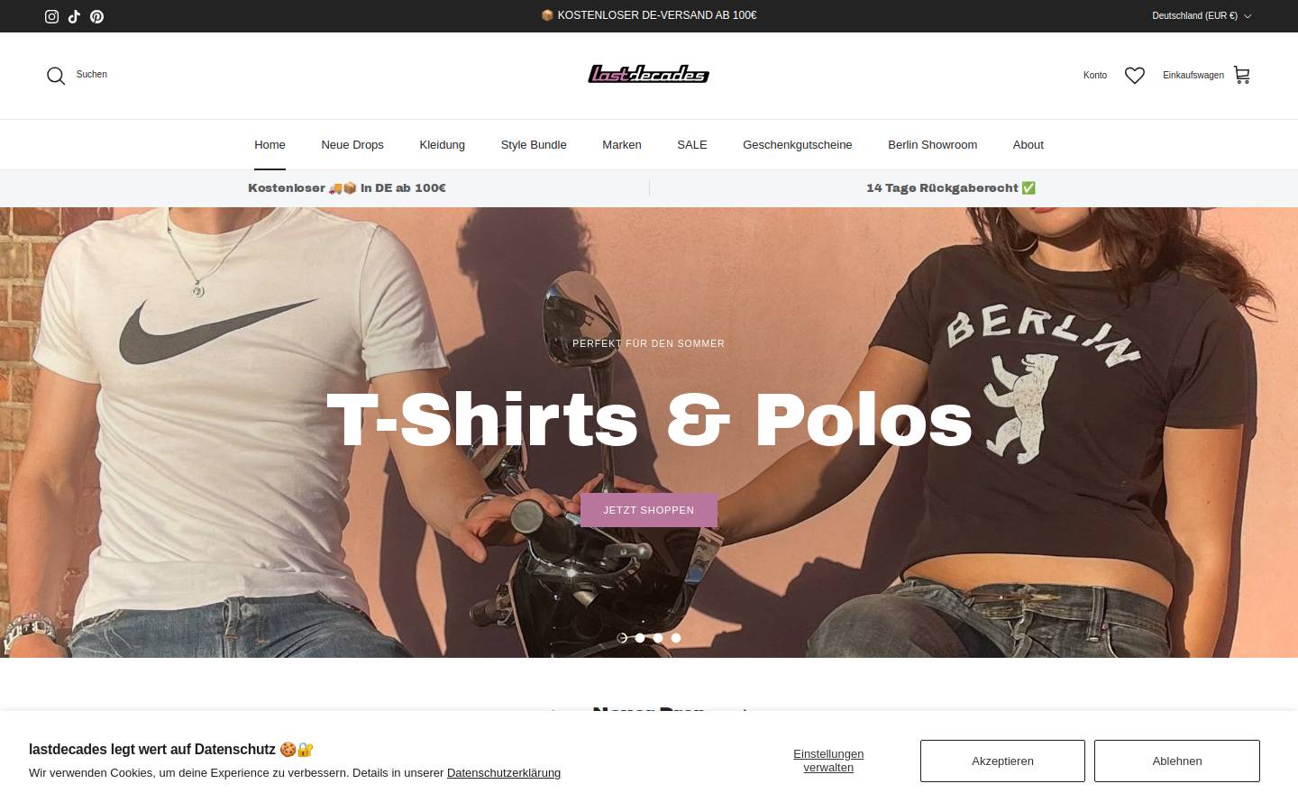 lastdecades | Vintage Streetwear homepage screenshot