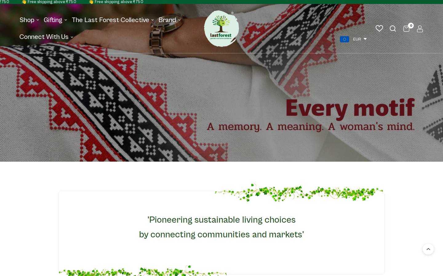 lastforest.in homepage screenshot