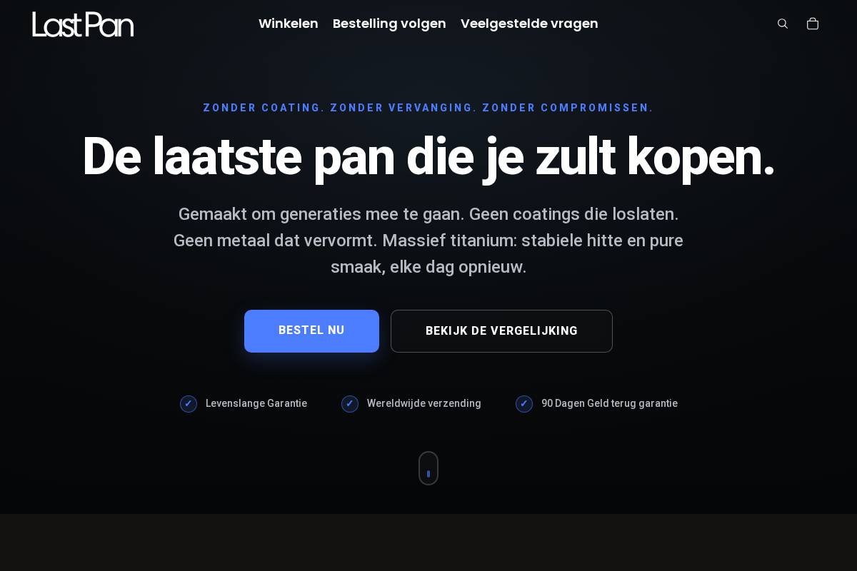 Last Pan homepage screenshot
