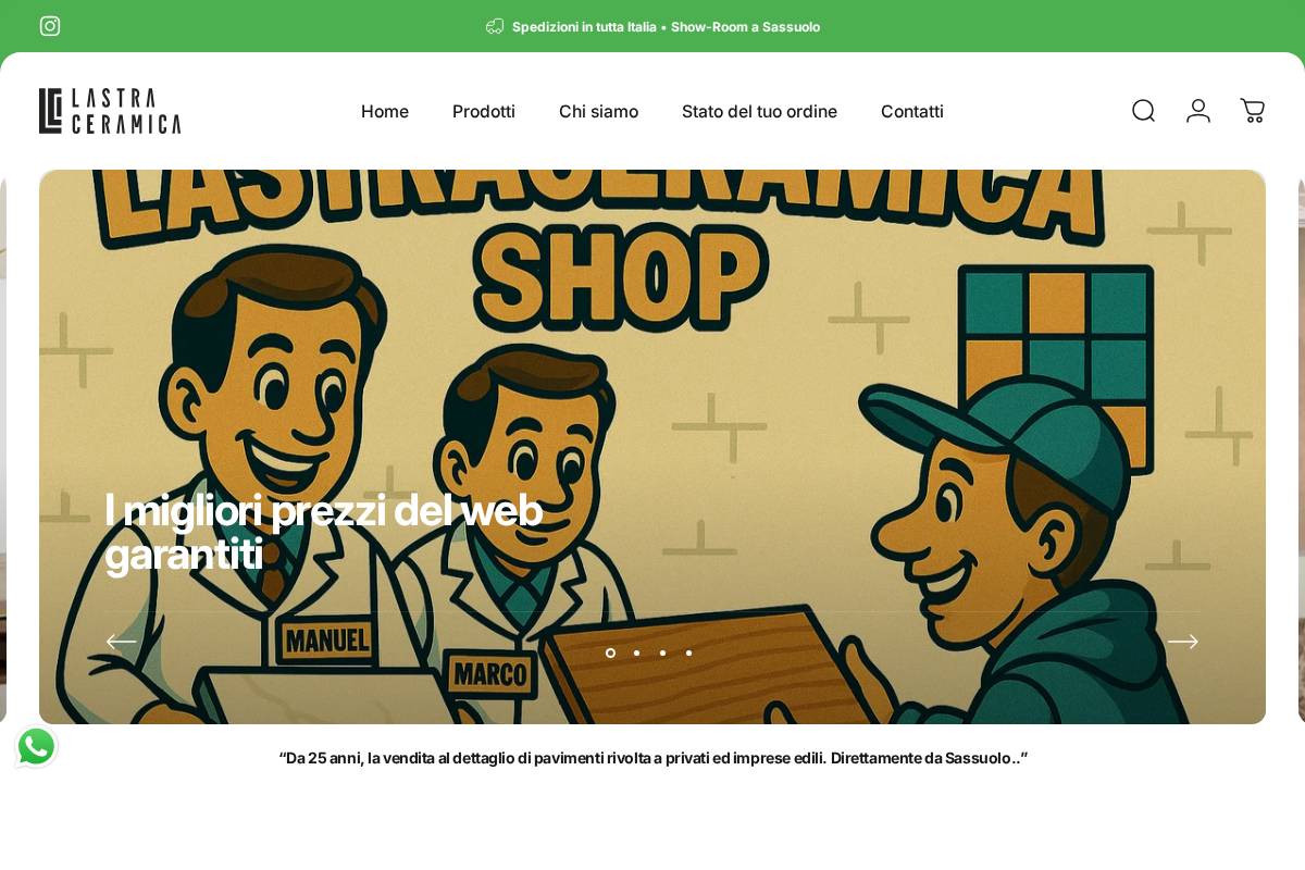 lastraceramica.shop homepage screenshot