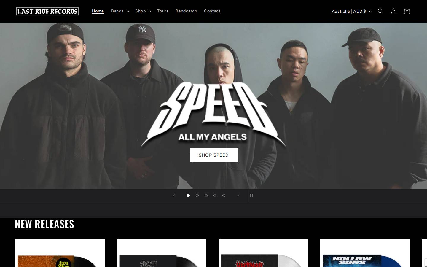lastriderecords.com homepage screenshot