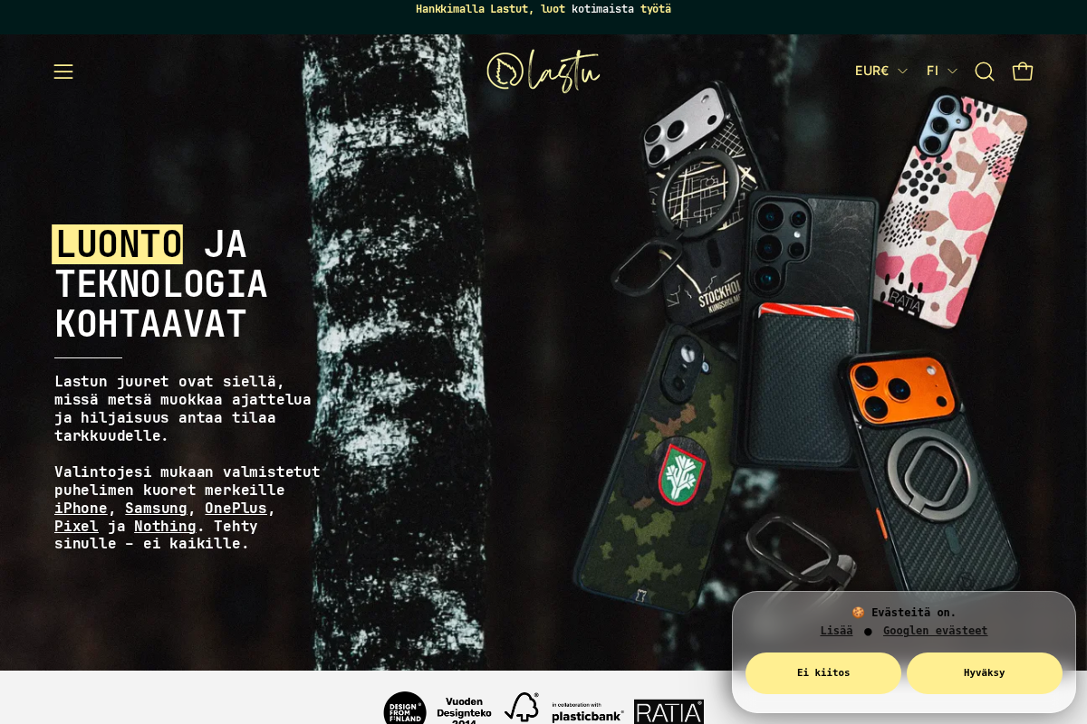 Droplet homepage screenshot