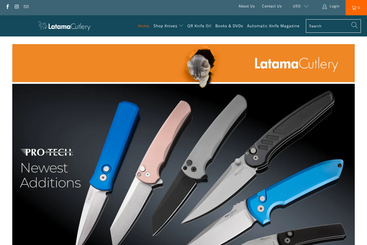 LATAMA homepage screenshot