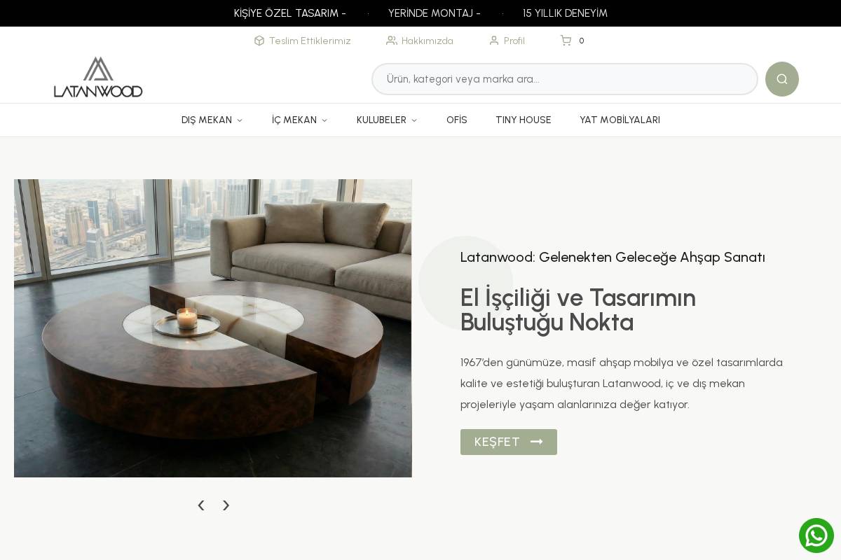 latanwood.com.tr homepage screenshot