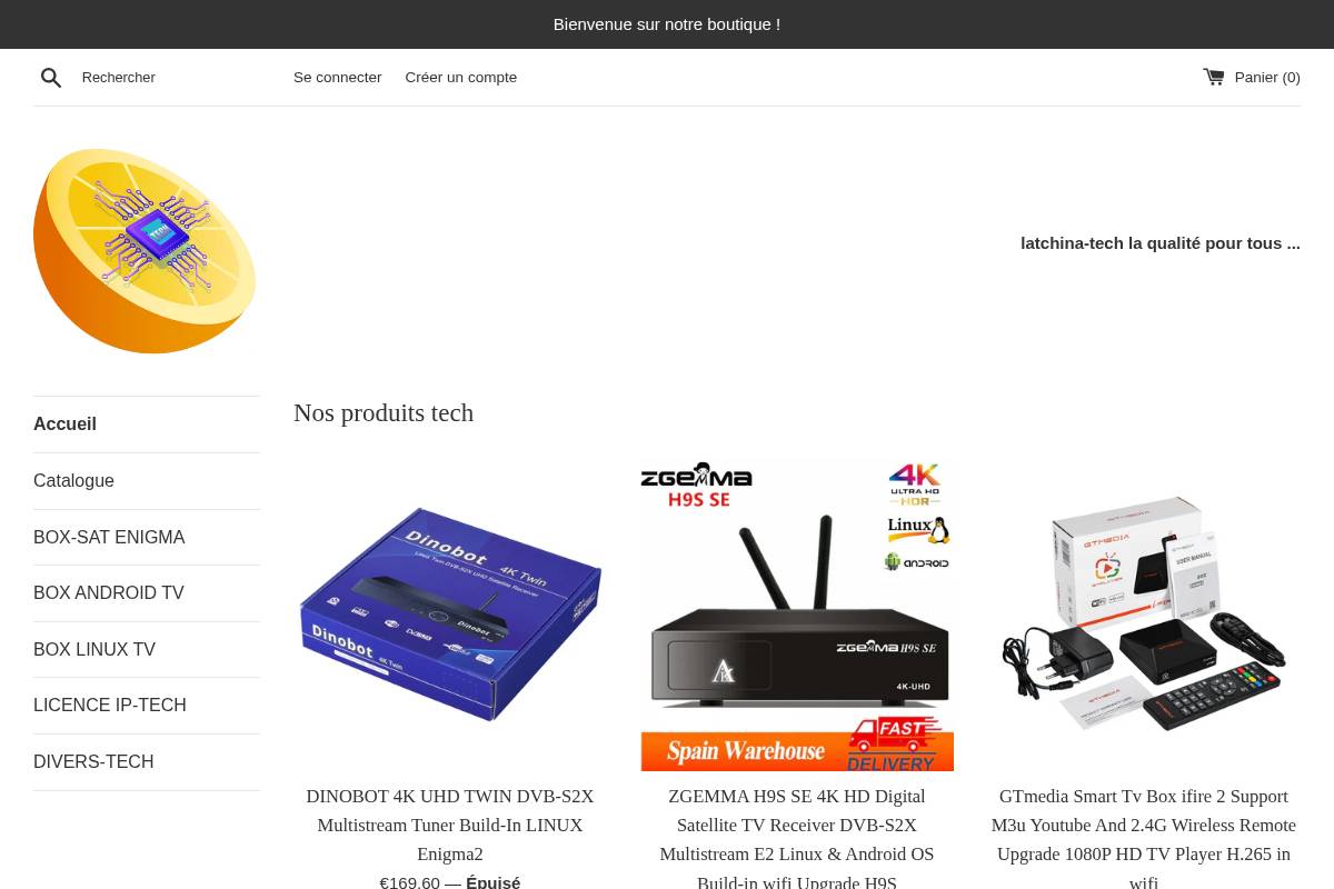 latchina-tech.shop homepage screenshot