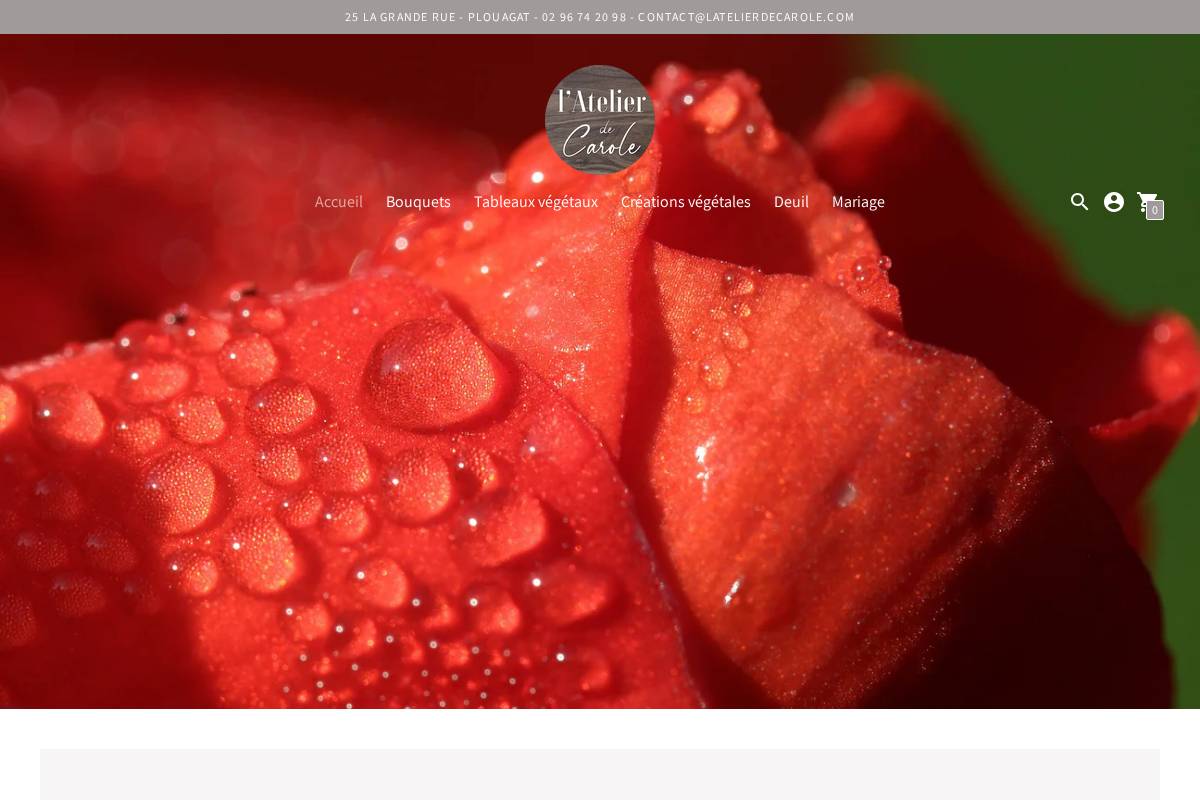 latelierdecarole.com homepage screenshot