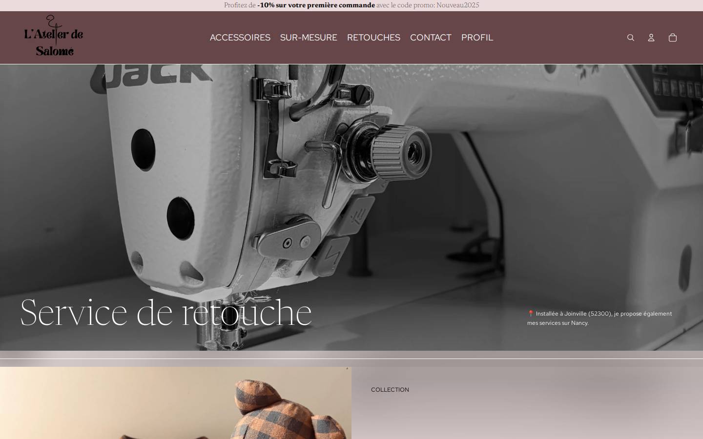 latelierdesalome.com homepage screenshot