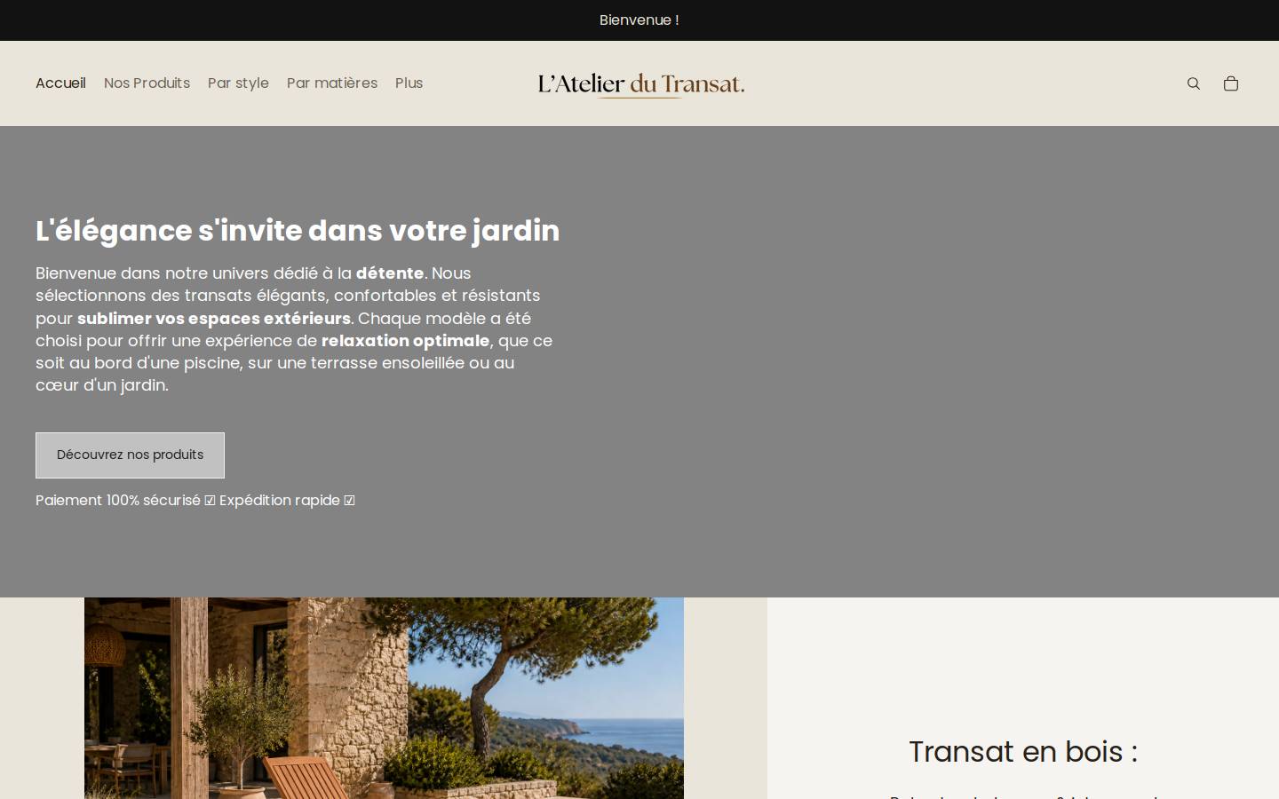 latelierdutransat.com homepage screenshot
