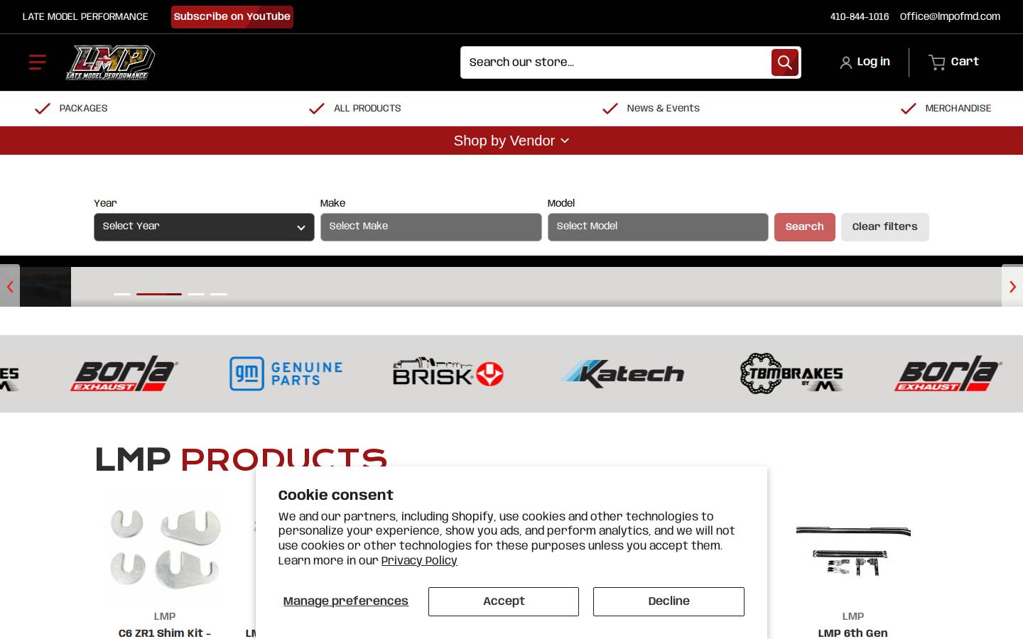 latemodelperformanceofmaryland.com homepage screenshot