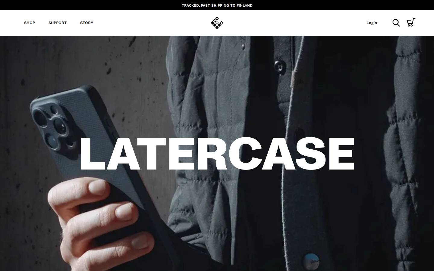Latercase homepage screenshot