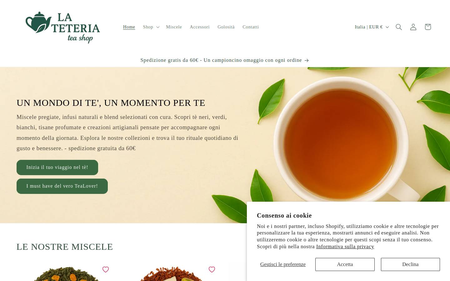 Lateteria homepage screenshot