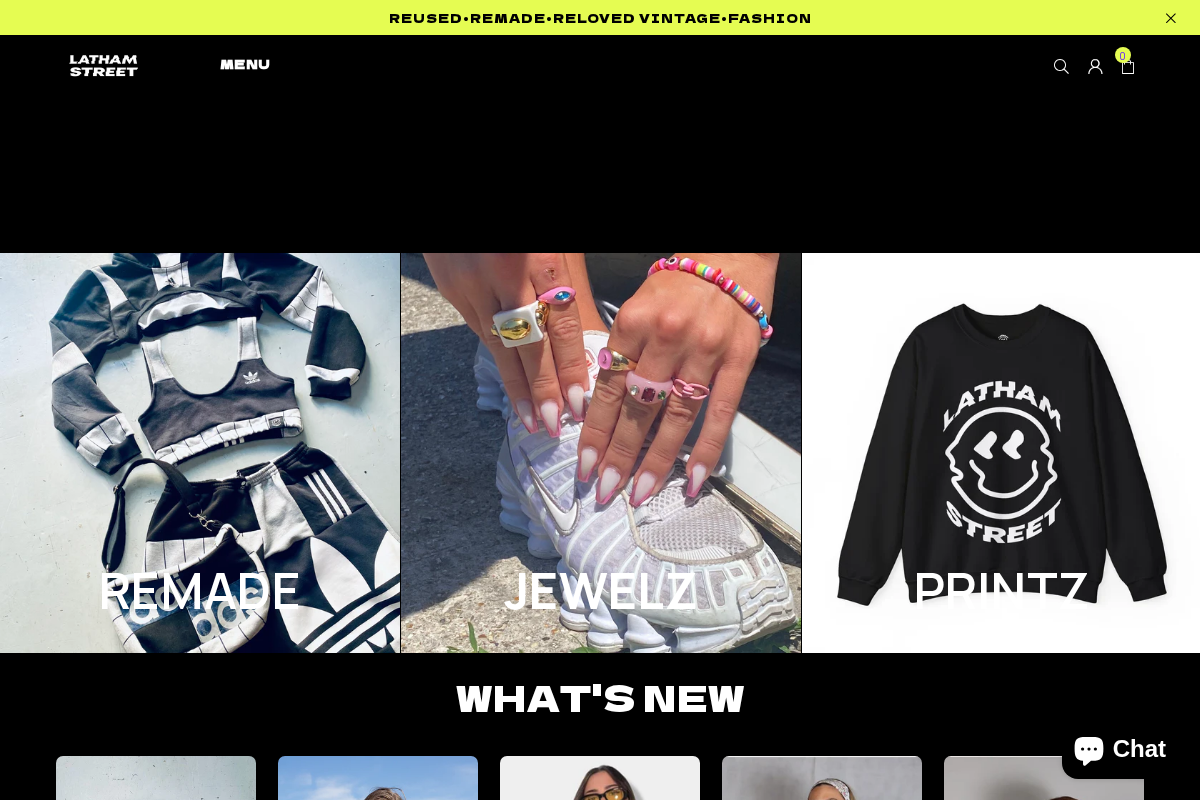 latham-street.com homepage screenshot