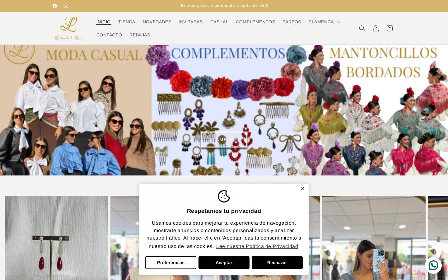 latiendadeluca.com homepage screenshot