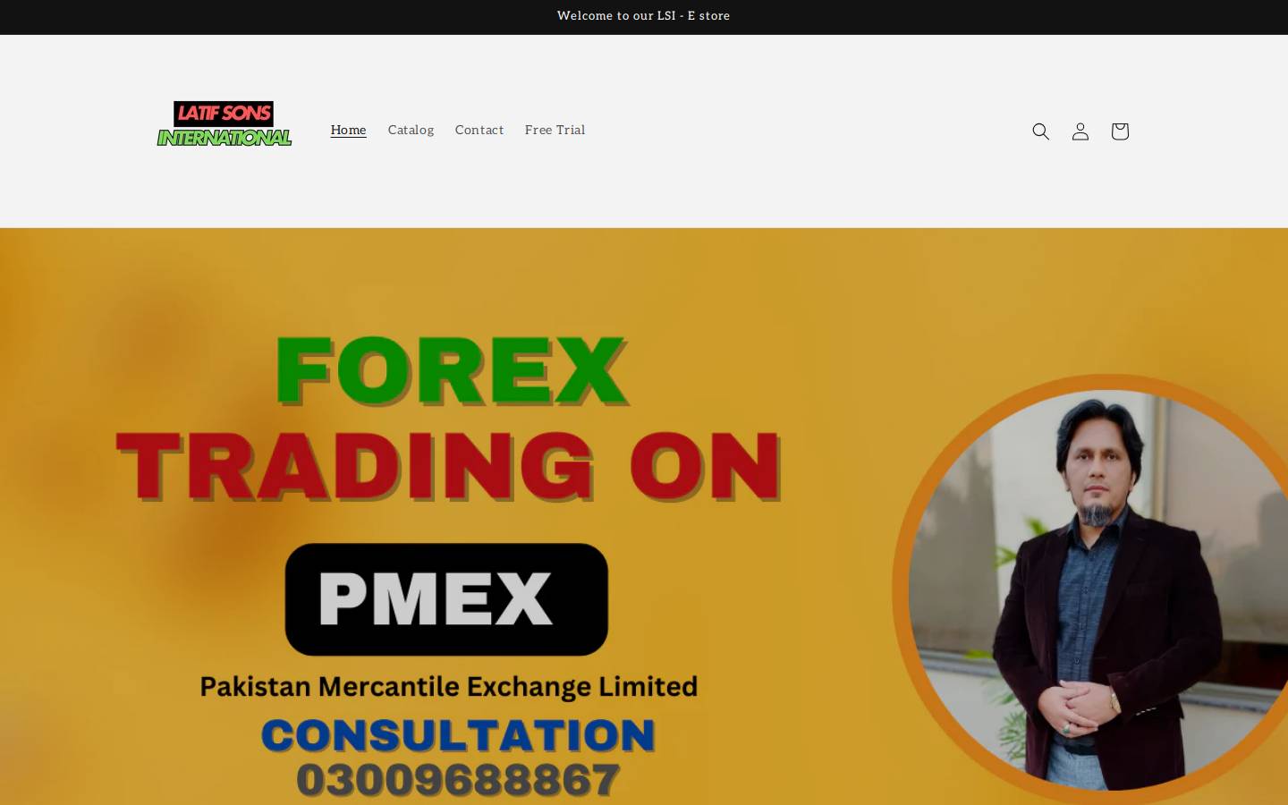 latifsonsinternational.com homepage screenshot