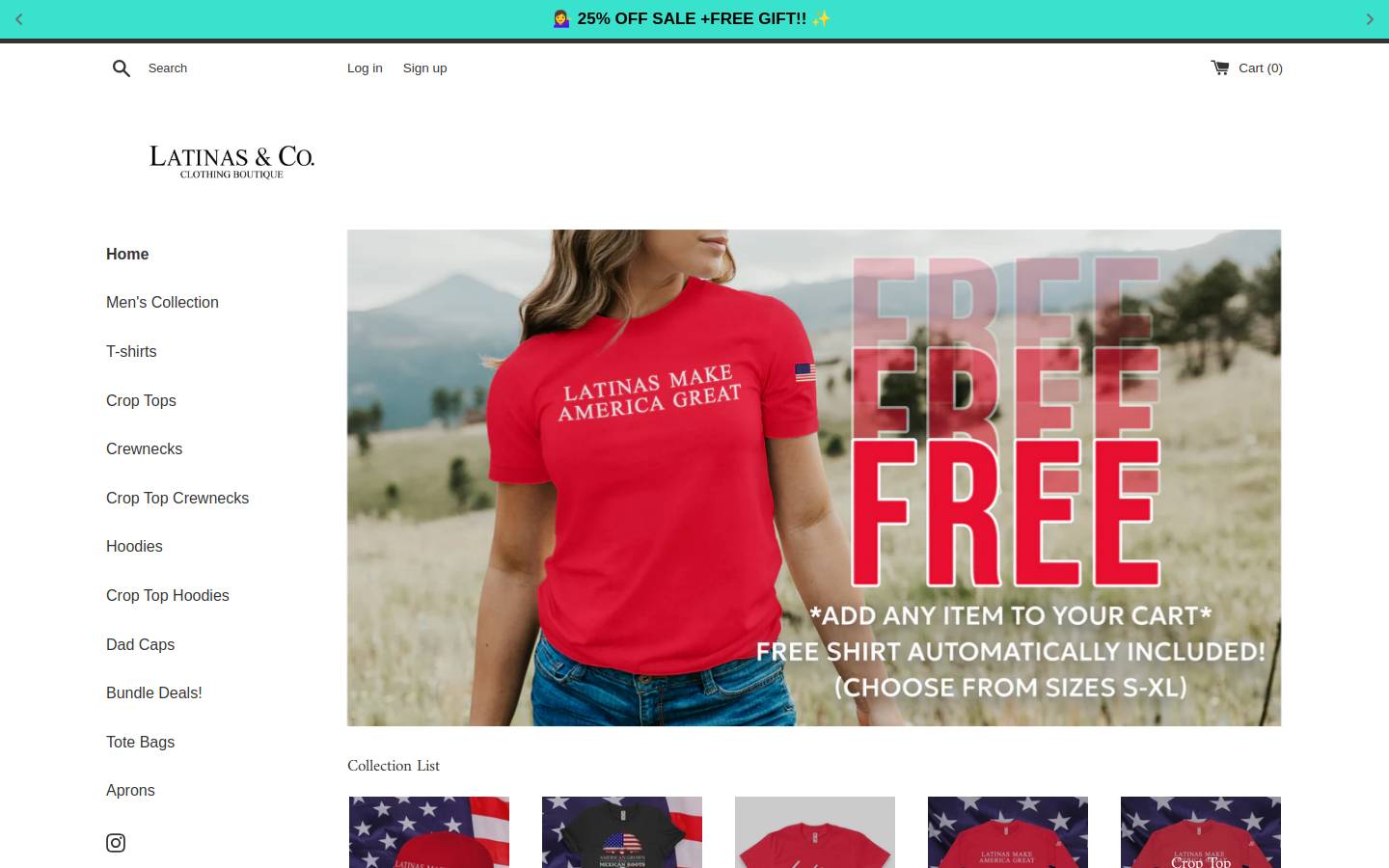 latinasandco.com homepage screenshot