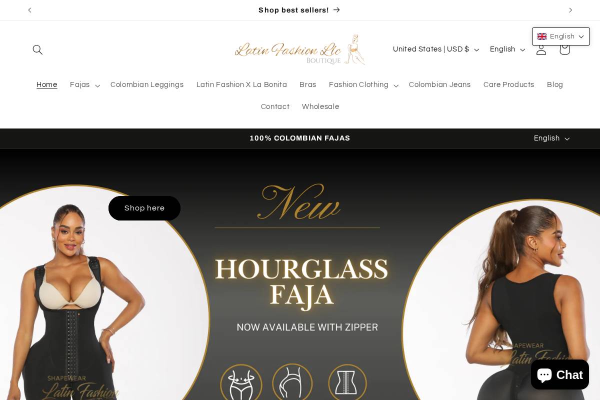 latinfashionllc.com homepage screenshot
