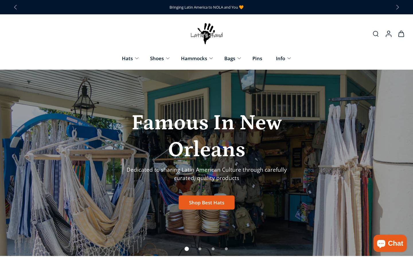 latinshand.com homepage screenshot