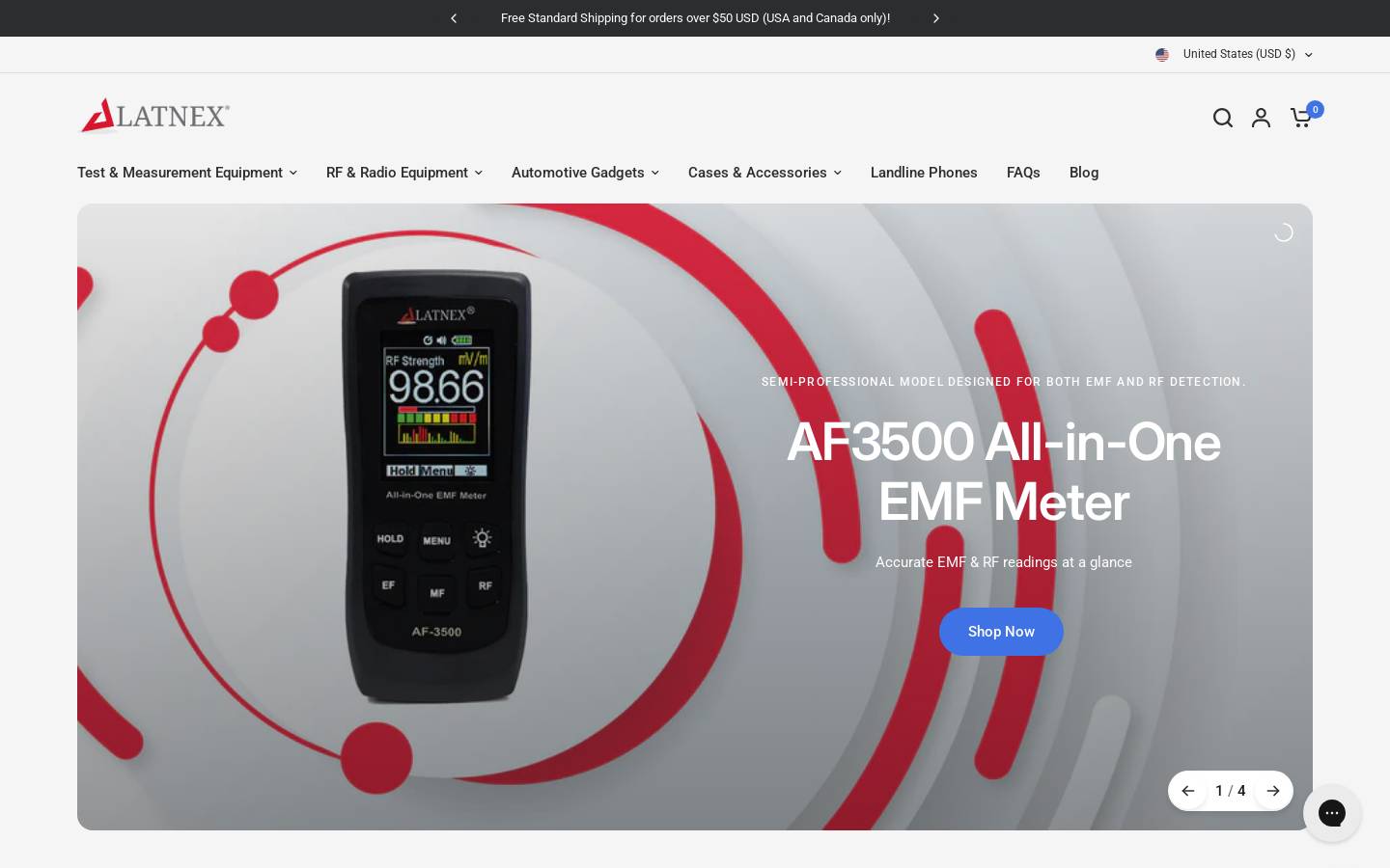 latnex.com homepage screenshot