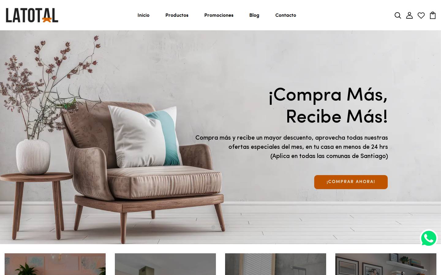 latotal.cl homepage screenshot
