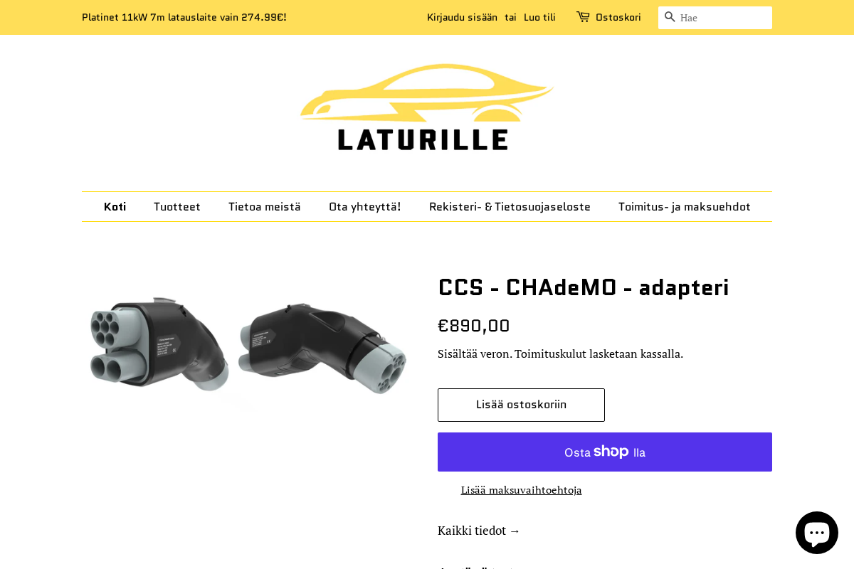 Laturille homepage screenshot