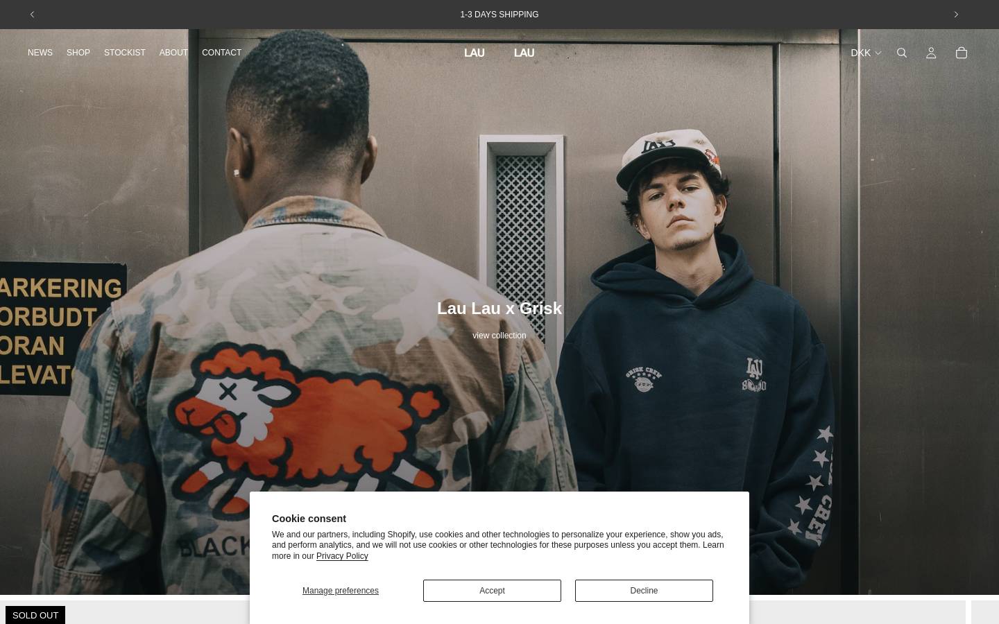 Lau  Lau homepage screenshot