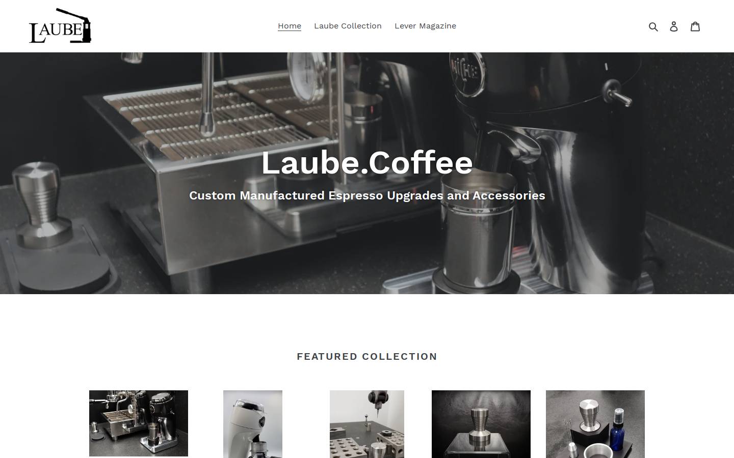 laube.coffee homepage screenshot