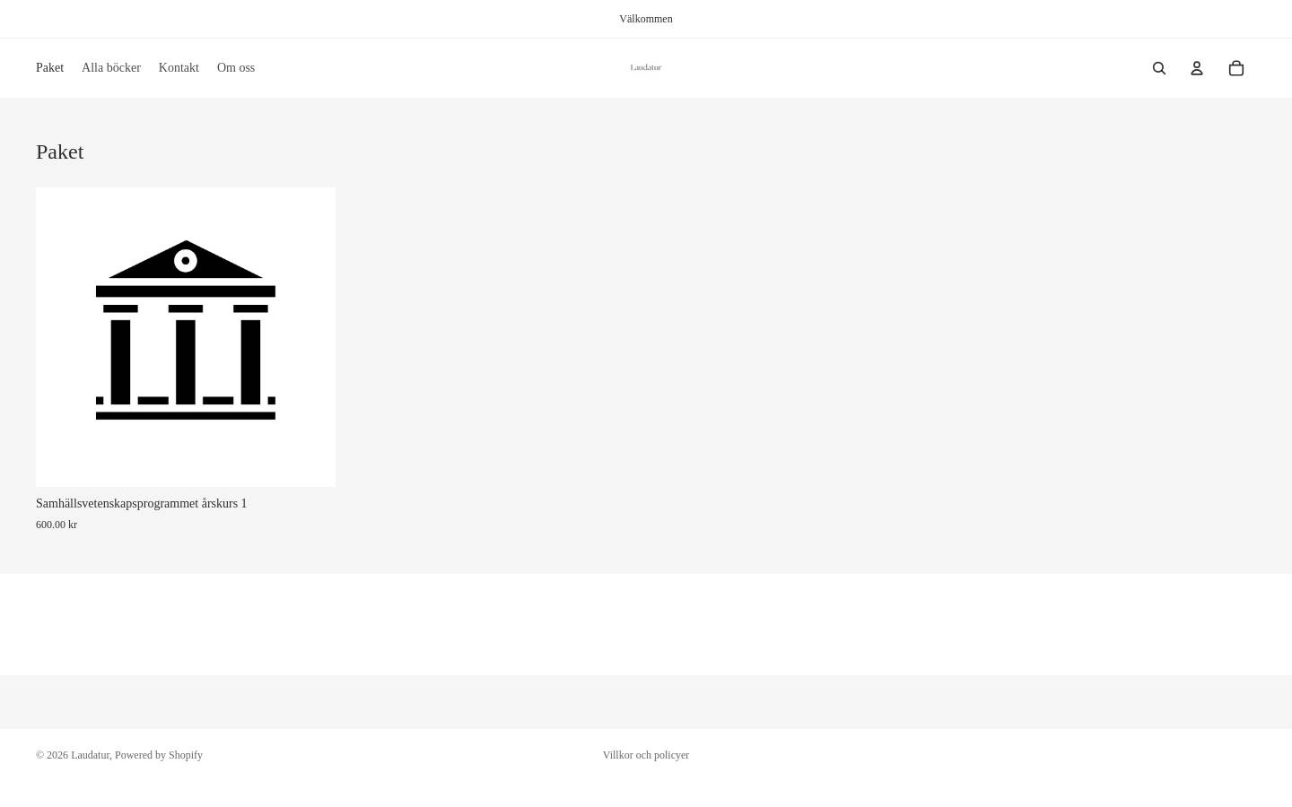 laudatur.shop homepage screenshot