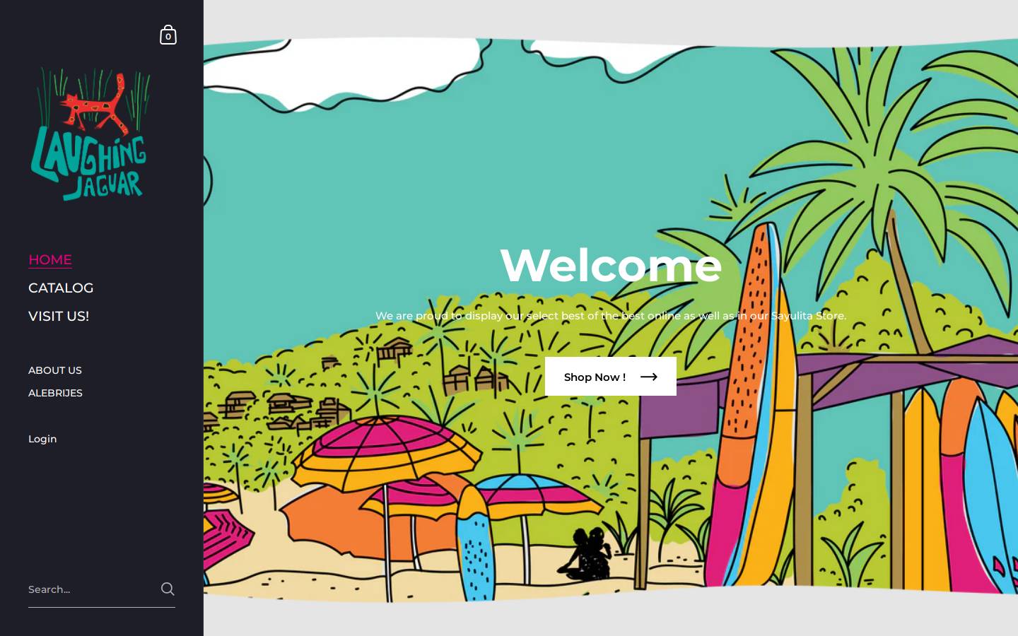 laughingjaguar.com homepage screenshot