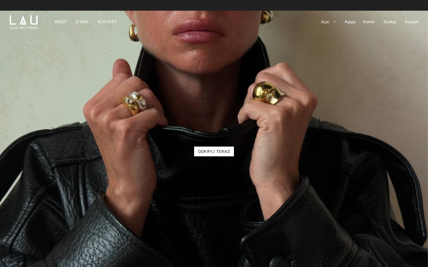 laujewellery.pl homepage screenshot