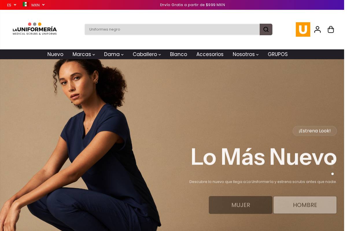 launiformeria.mx homepage screenshot