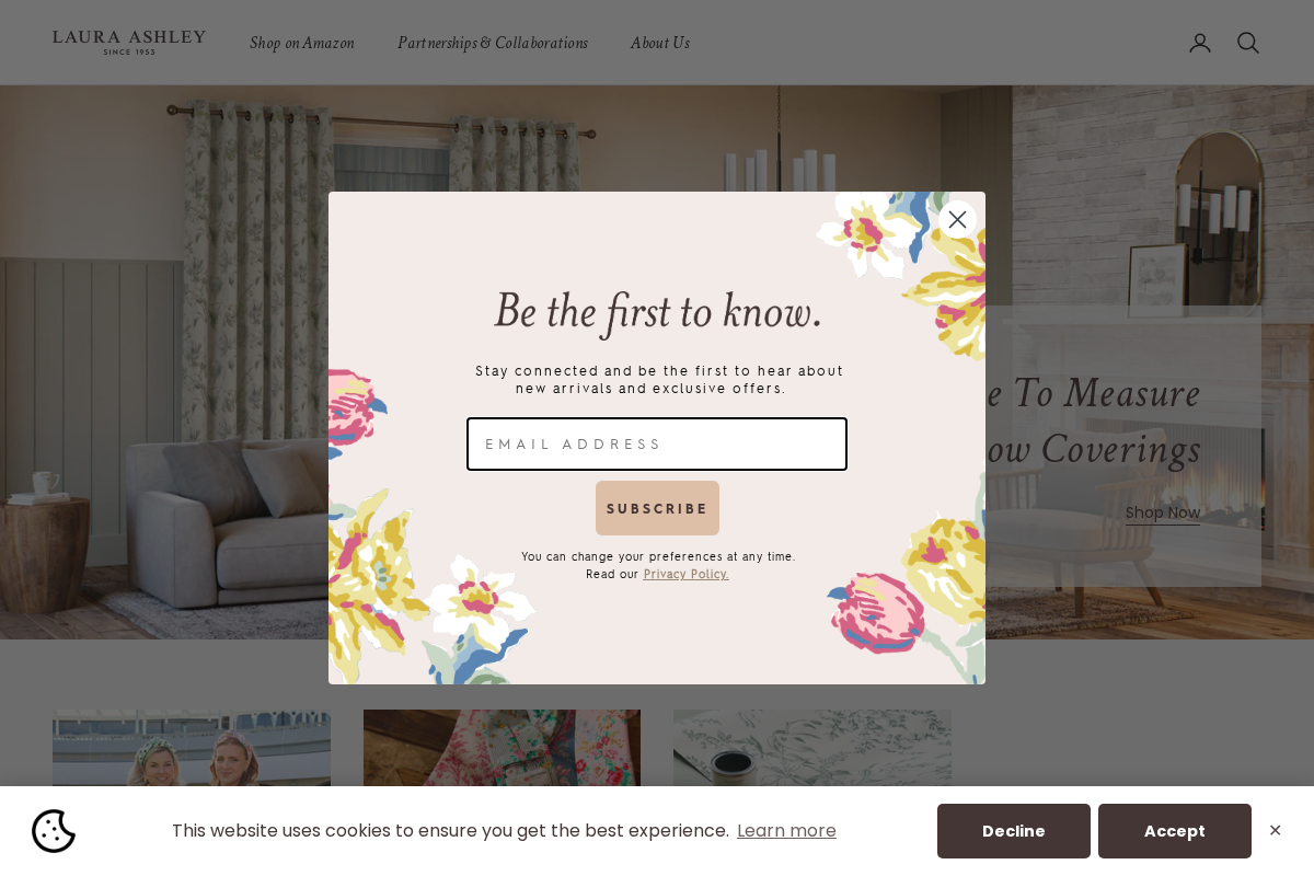 lauraashleyusa.com homepage screenshot
