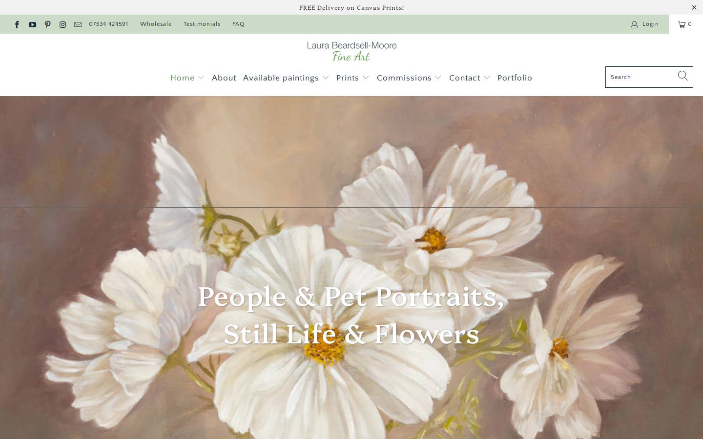 laurabeardsellmoore.com homepage screenshot