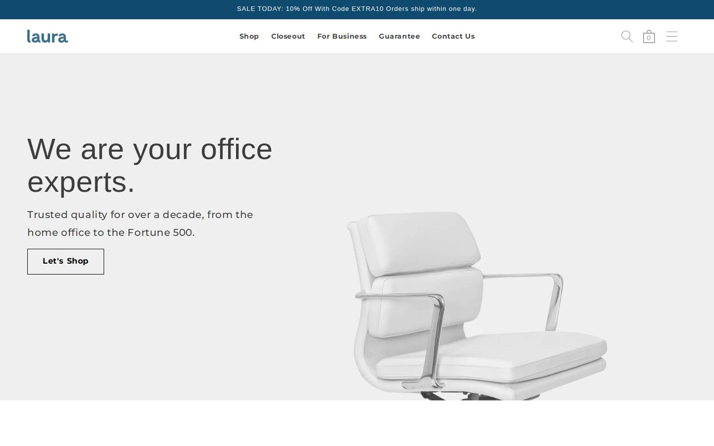 Lauradavidsondirect homepage screenshot