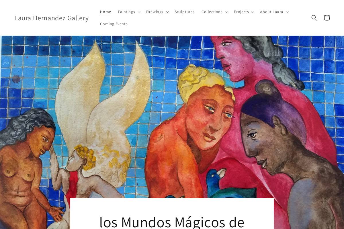 laurahernandezgallery.com homepage screenshot