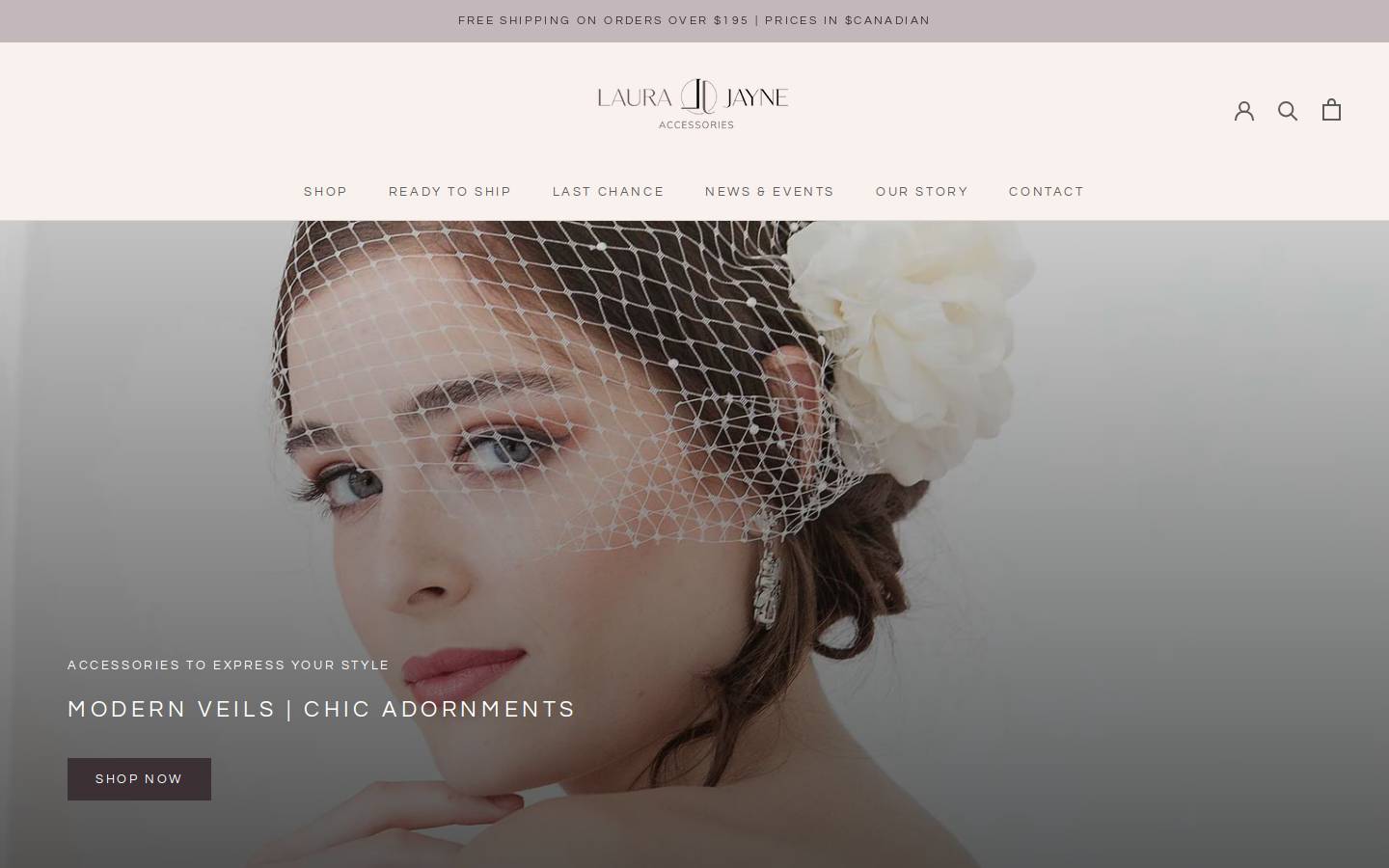 laurajayne.com homepage screenshot