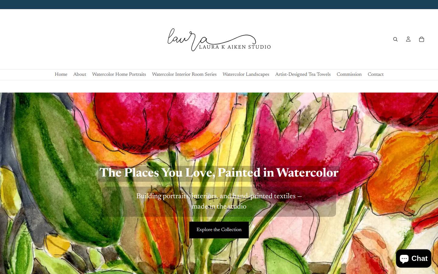 laurakaiken.com homepage screenshot