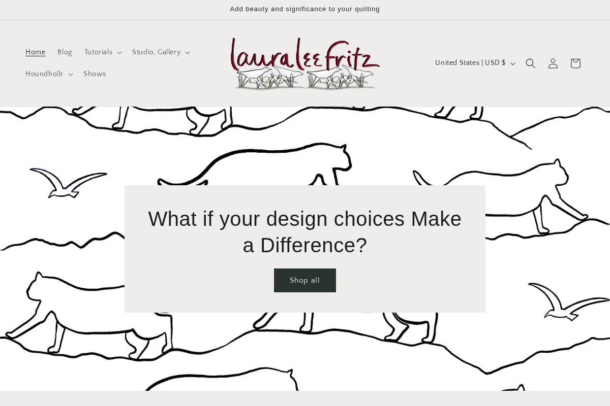 lauraleefritz.net homepage screenshot