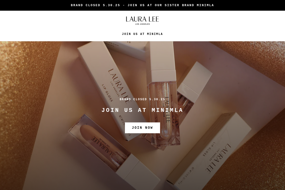 lauraleelosangeles.com homepage screenshot