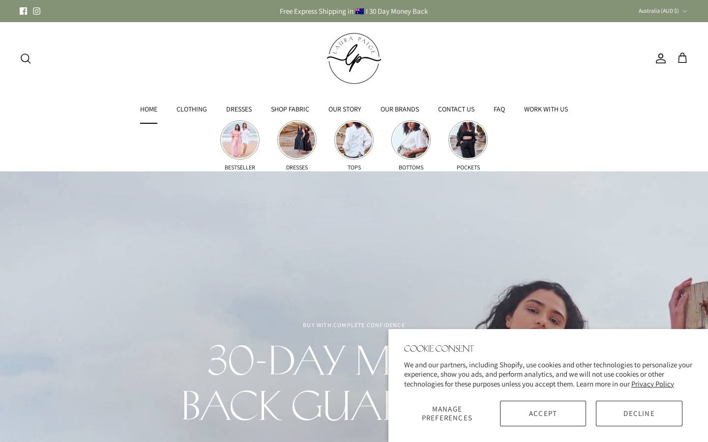 laurapaige.com homepage screenshot