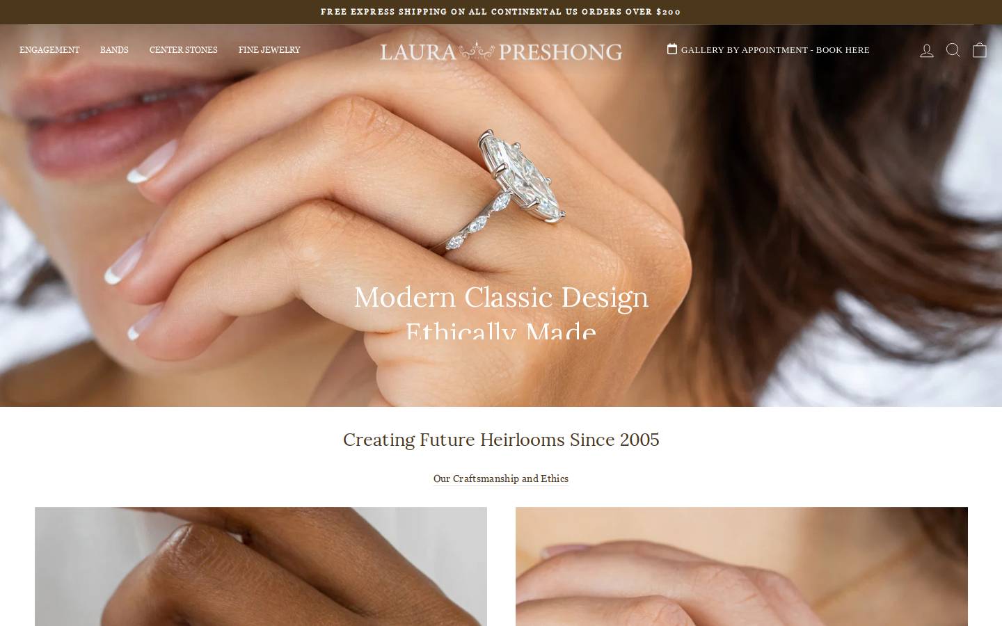 Laurapreshong homepage screenshot