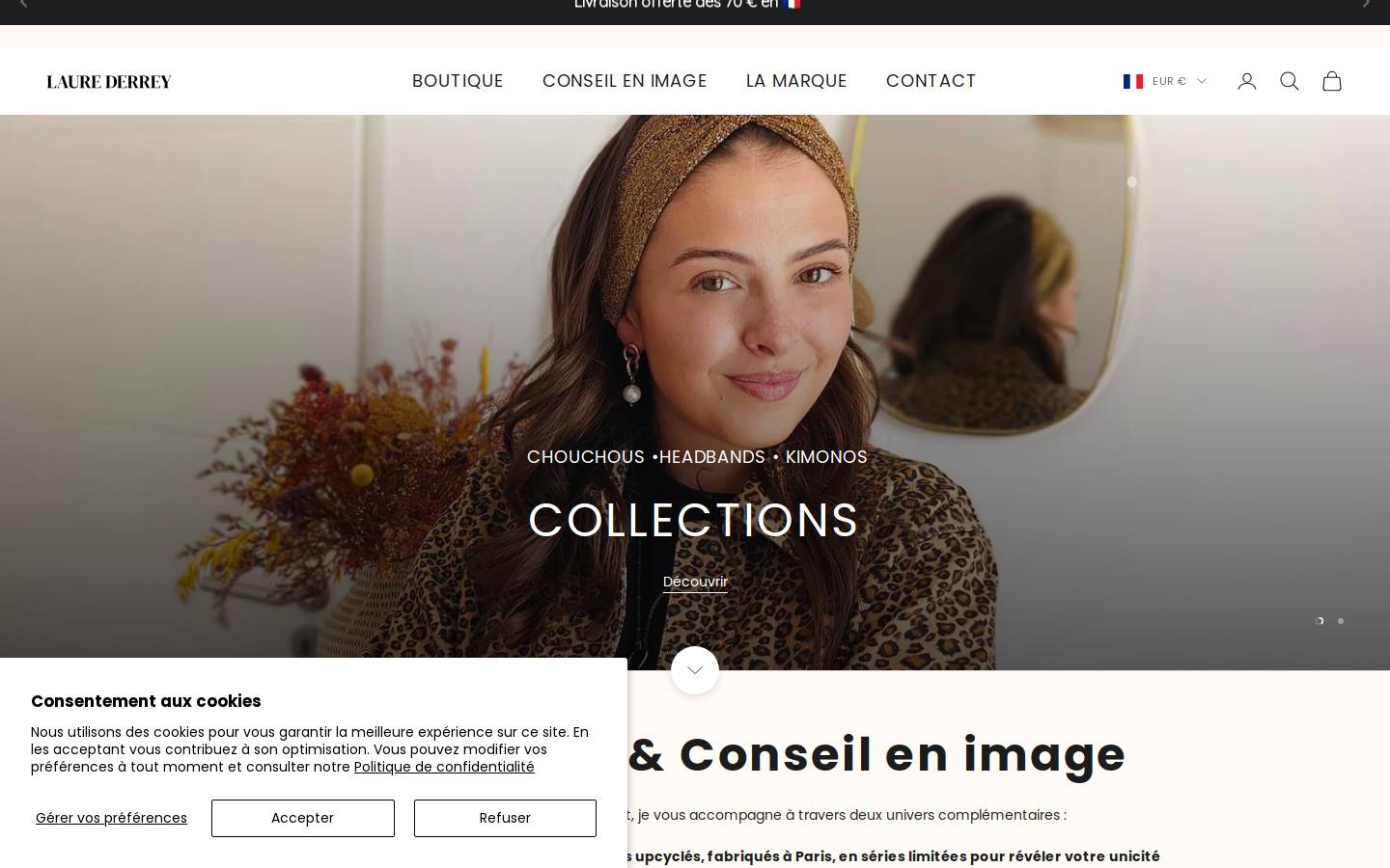 laurederrey.fr homepage screenshot