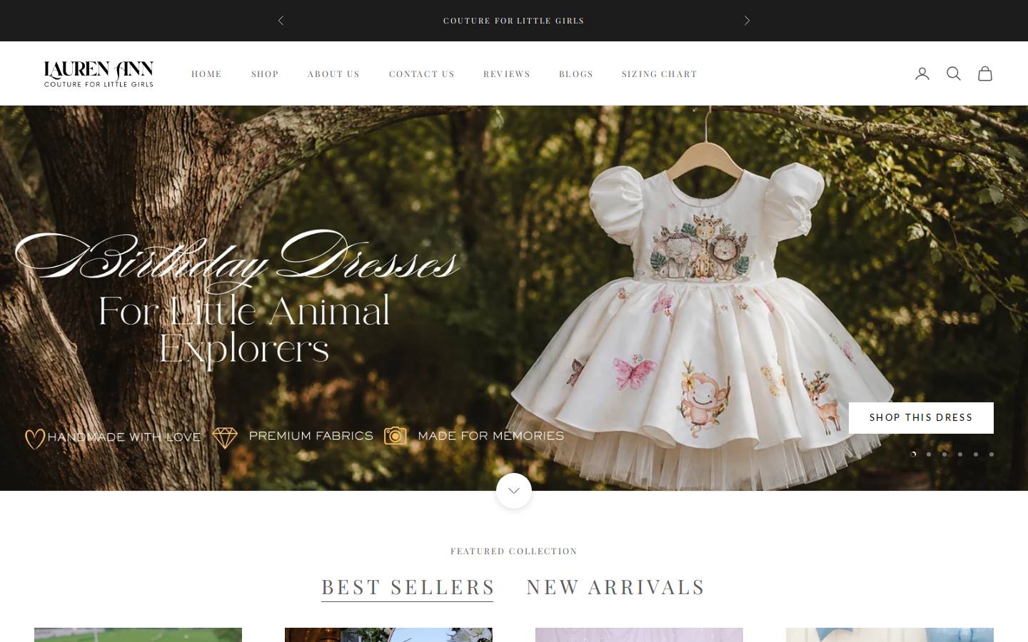 laurenann.in homepage screenshot