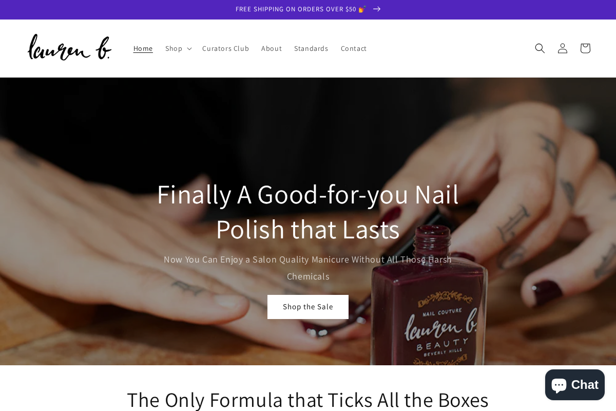 laurenbbeauty homepage screenshot