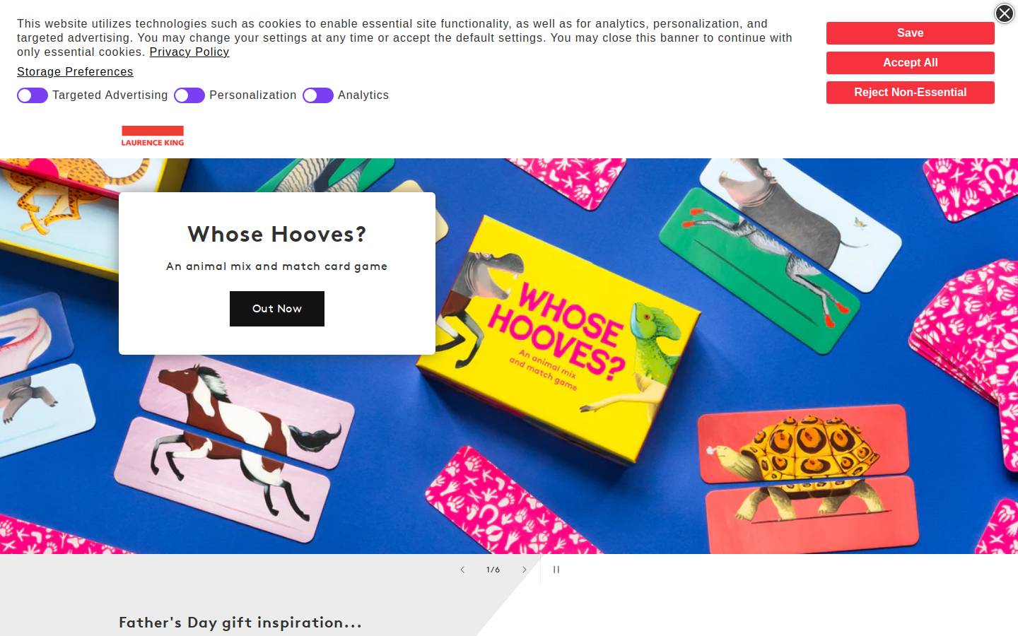 Laurence King Publishing homepage screenshot