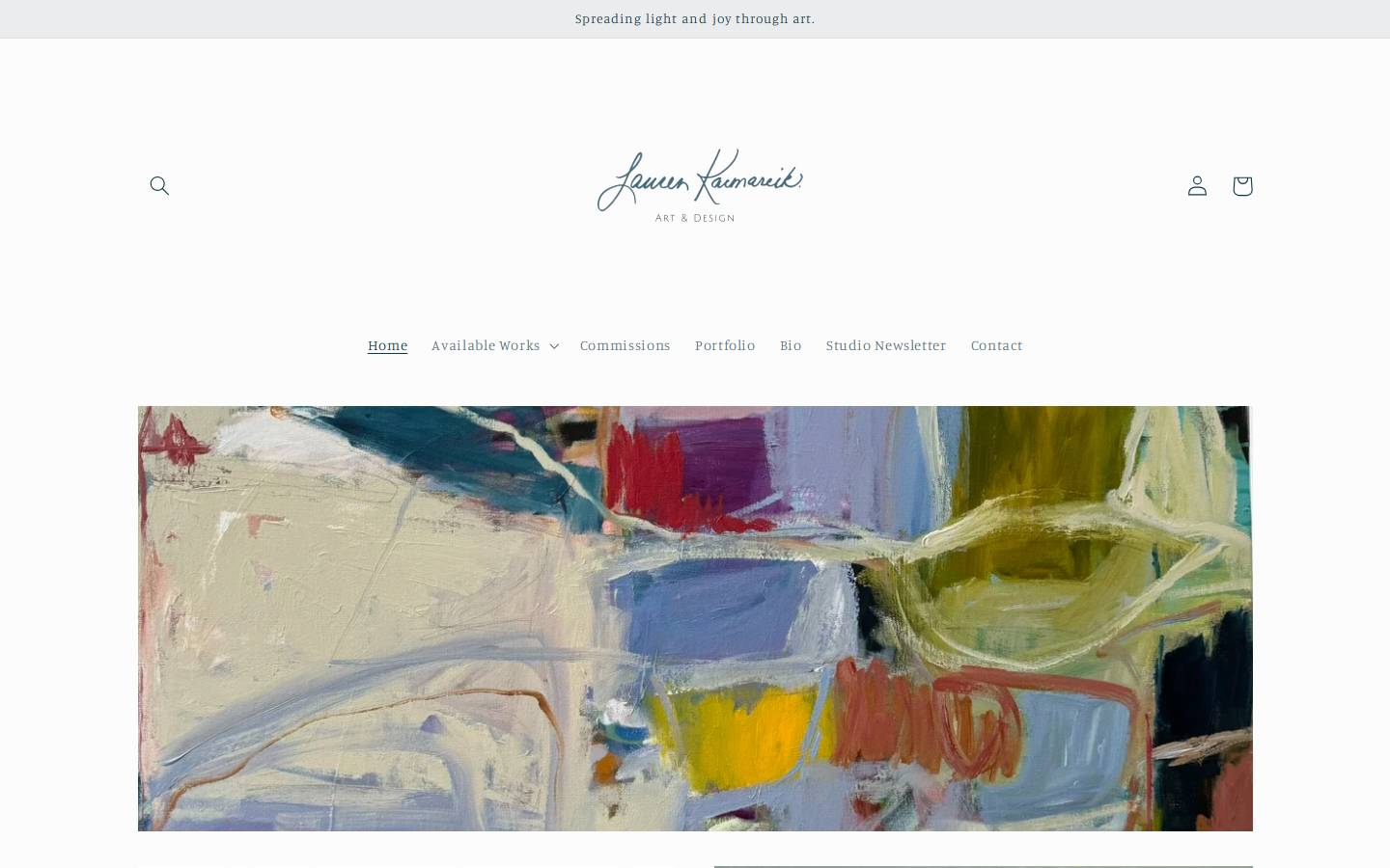 laurenkacmarcik.com homepage screenshot