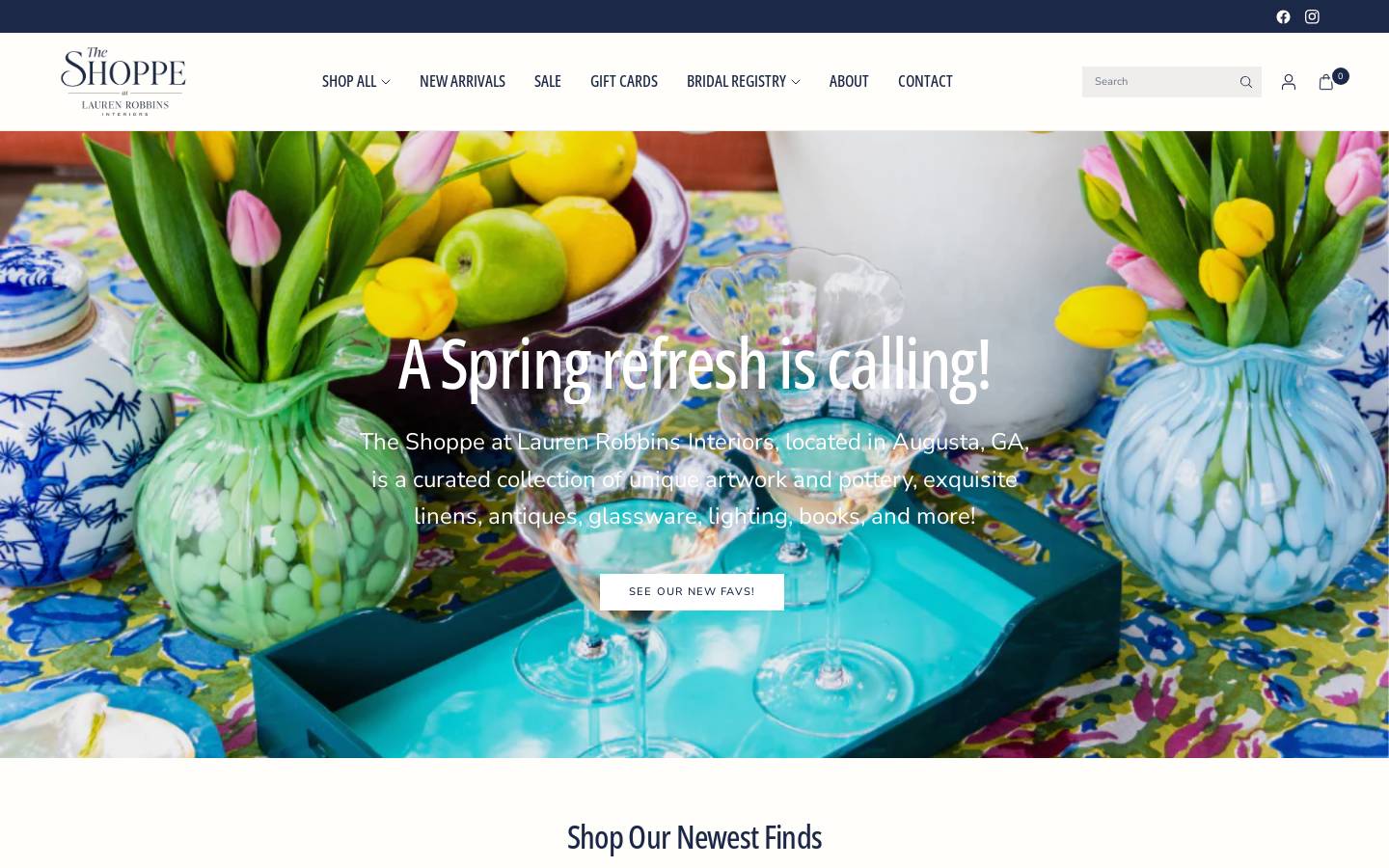 laurenrobbinsshop.com homepage screenshot
