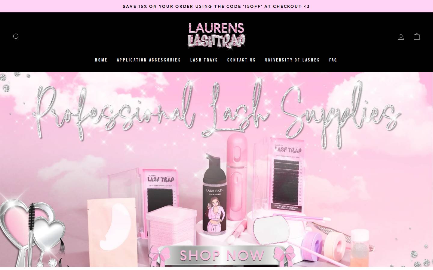 laurenslashtrap.com homepage screenshot