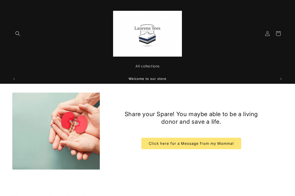 Laurens Tees LLC homepage screenshot