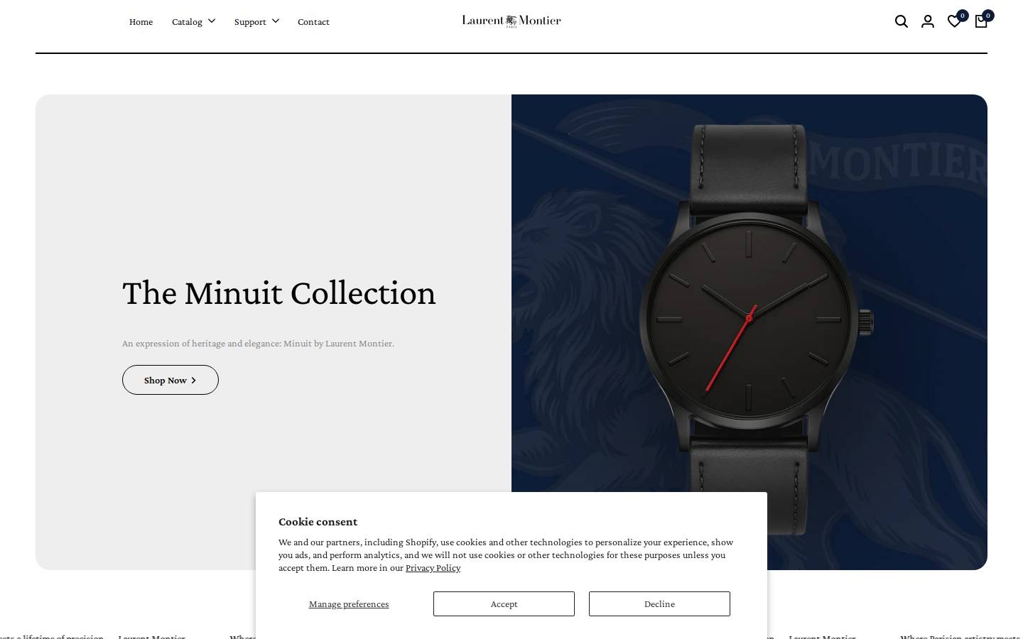 Laurentmontier homepage screenshot