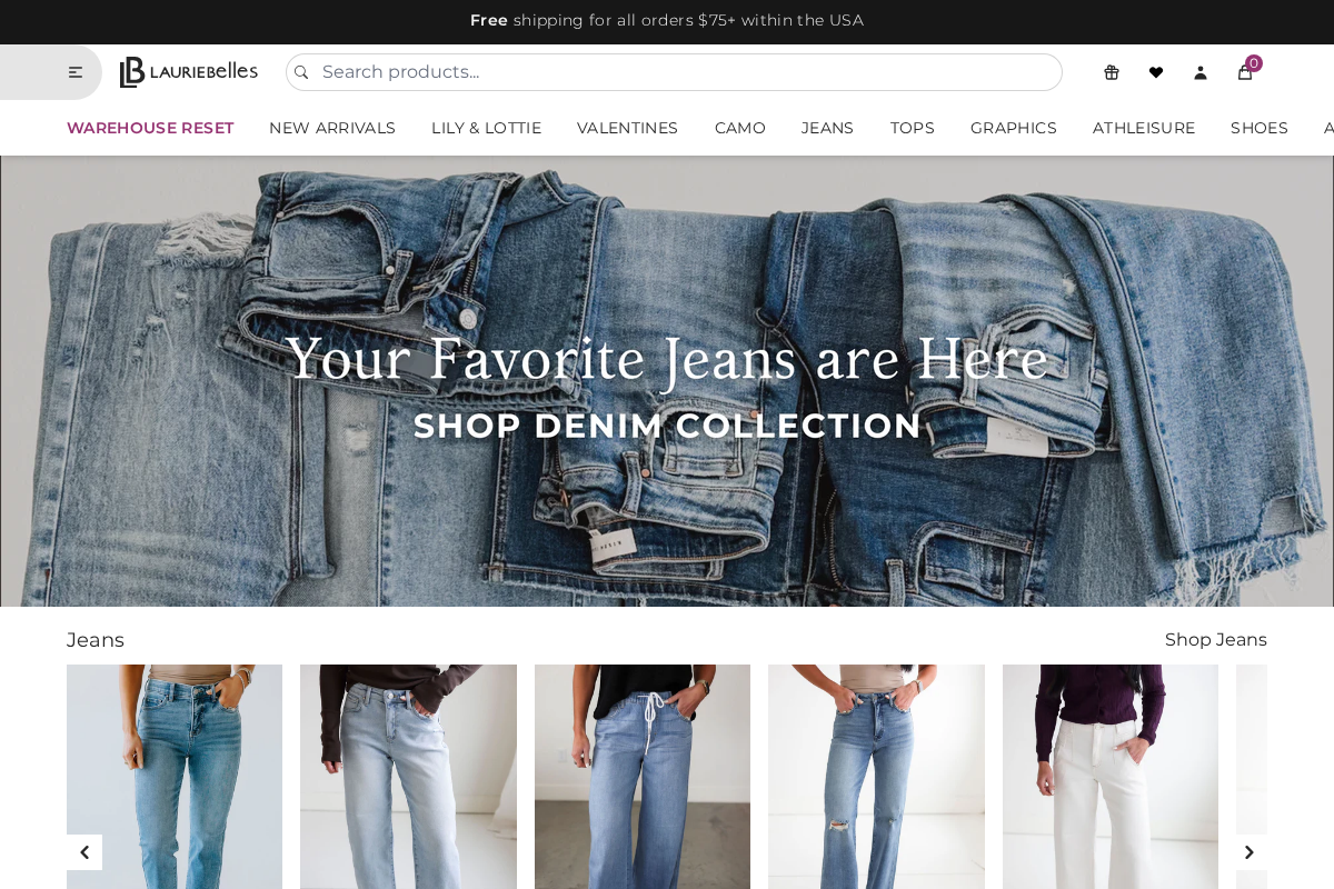 lauriebelles.com homepage screenshot